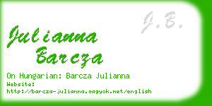 julianna barcza business card